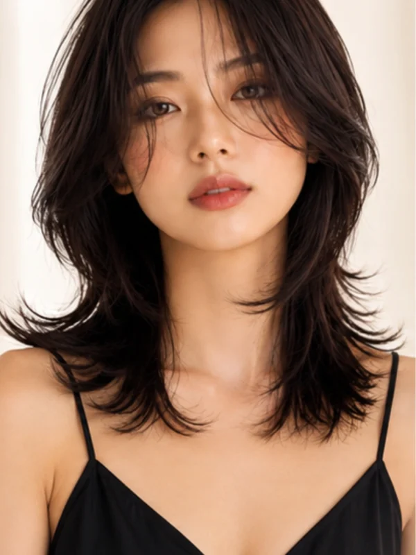 Kiểu Tóc Butterfly Cut - Góc chính diện