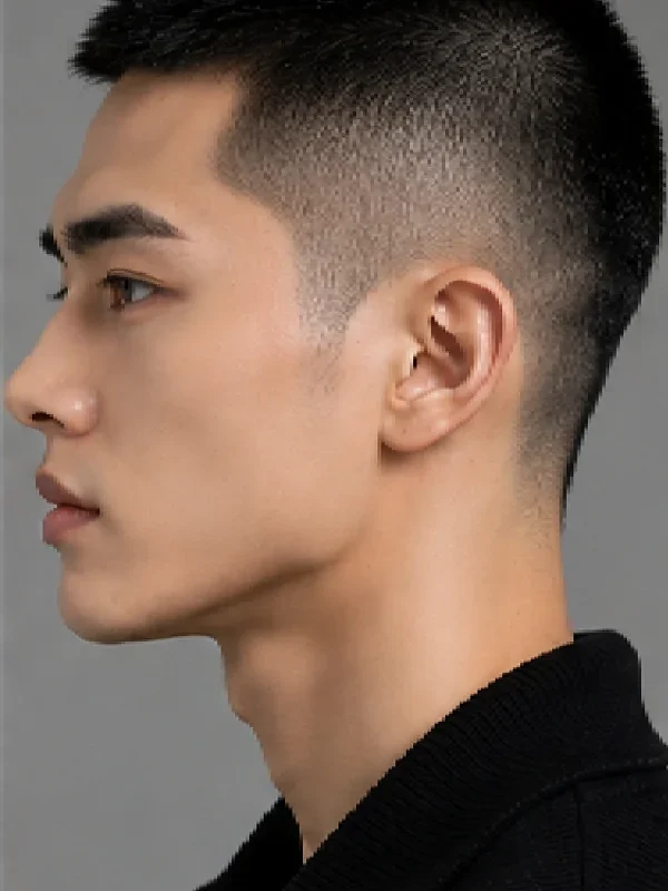 Kiểu Tóc Buzz Cut Nam Đẹp, Gọn Gàng Và Nam Tính - Góc nghiêng bên