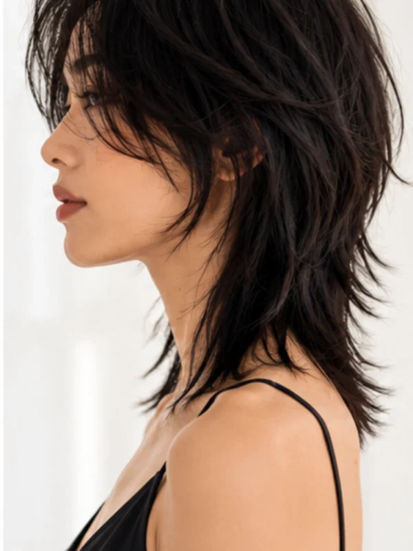 Kiểu Tóc Wolf Cut Nữ Đẹp, Cá Tính Và Dẫn Đầu Xu Hướng - Góc nghiêng bên