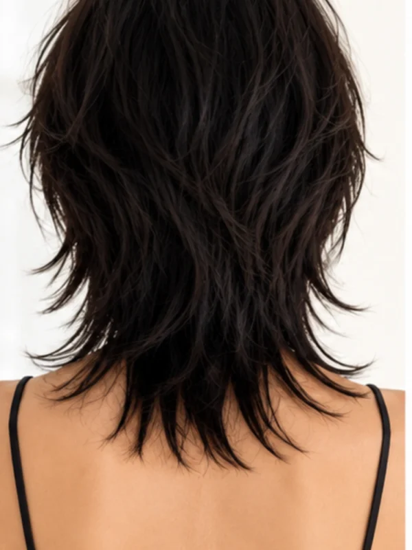 Kiểu Tóc Wolf Cut Nữ Đẹp, Cá Tính Và Dẫn Đầu Xu Hướng - Góc phía sau