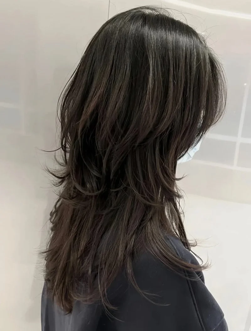 Xu hướng tóc Kiểu tóc mullet nữ Curtain bangs cá tính