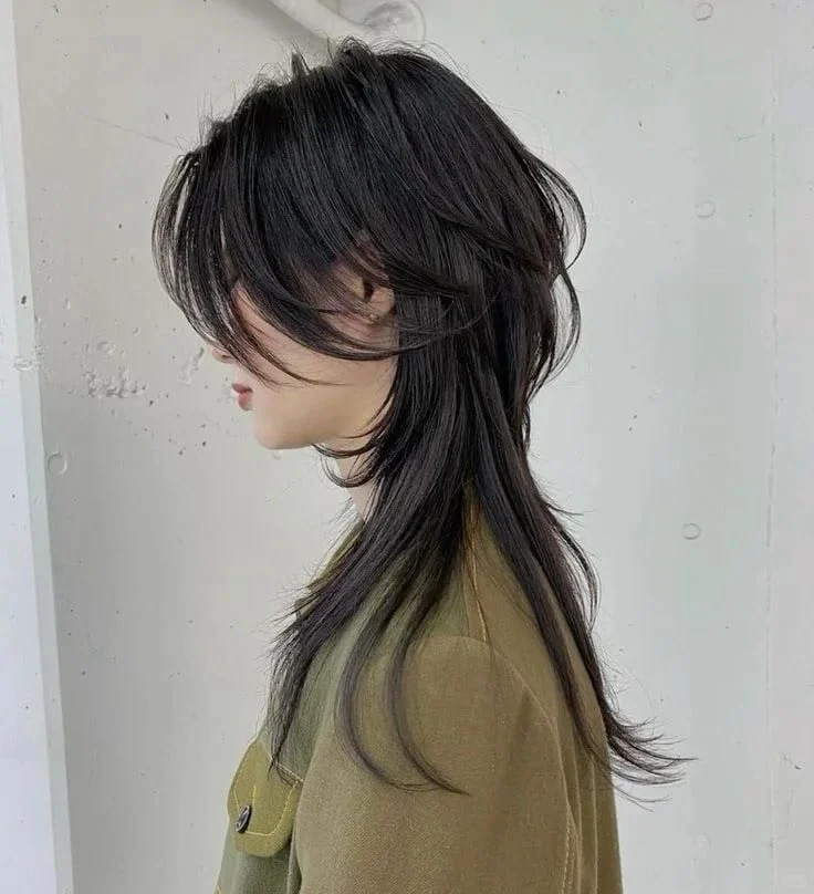 Dáng tóc Kiểu tóc mullet nữ Curtain bangs phù hợp khuôn mặt