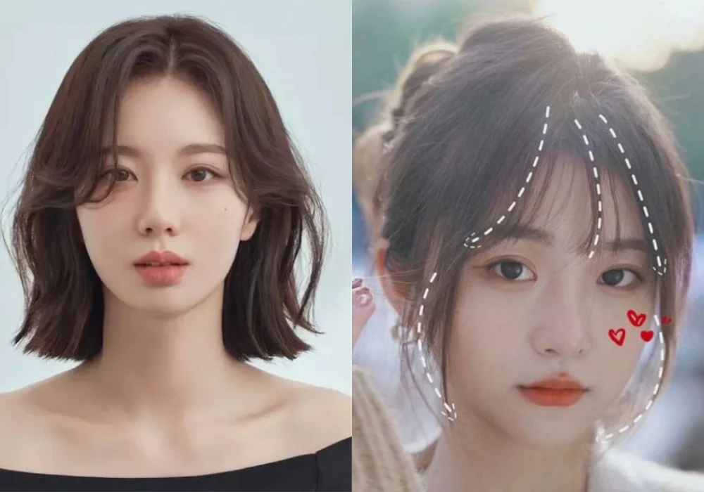 Style tóc Kiểu tóc ngắn bob Curtain bangs gọn sắc nét