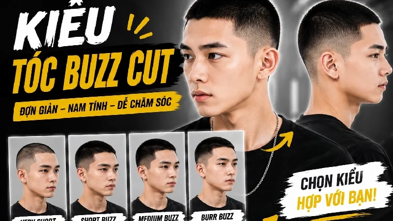 Kiểu Tóc Buzz Cut - kiểu tóc salon