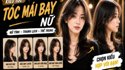 Kiểu Tóc Mái Bay Nữ