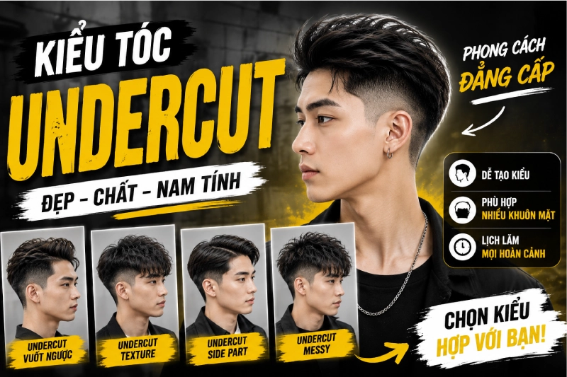 Kiểu tóc Undercut – kiểu tóc đẹp