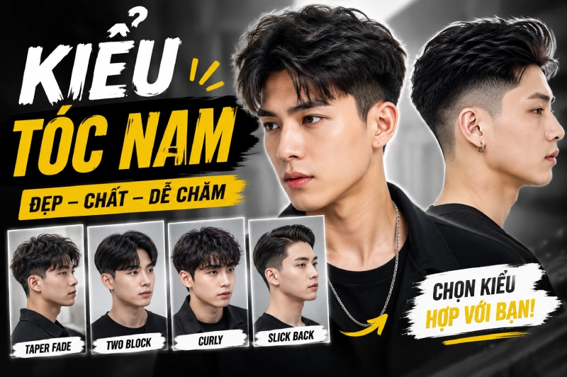 Kiểu tóc nam đẹp 2024