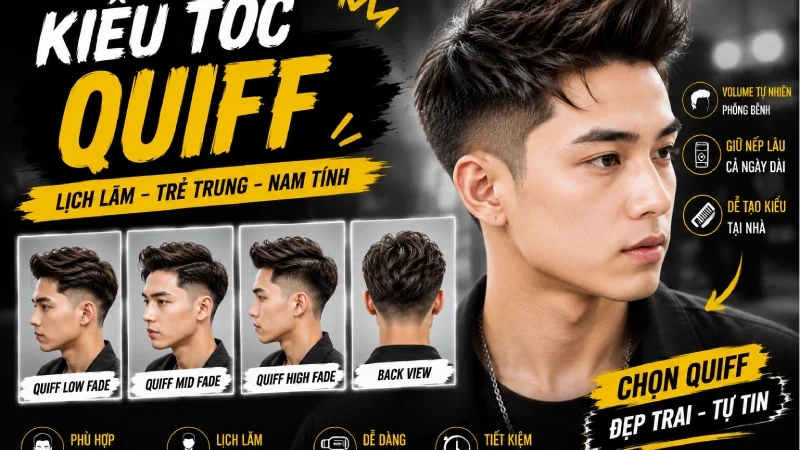 Kiểu Tóc Quiff - kiểu tóc salon