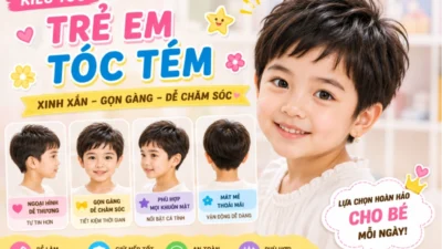 Kiểu Tóc Tém Trẻ Em