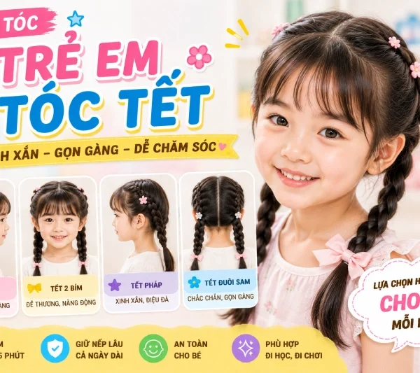 Kiểu tóc tết trẻ em – kiểu tóc đẹp
