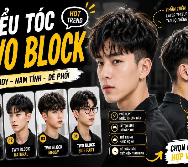 Kiểu Tóc Two Block – kiểu tóc đẹp
