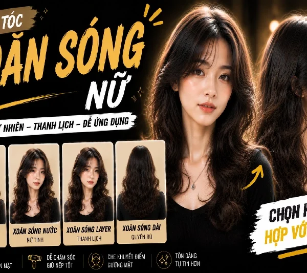 Kiểu Tóc Xoăn Sóng Nữ