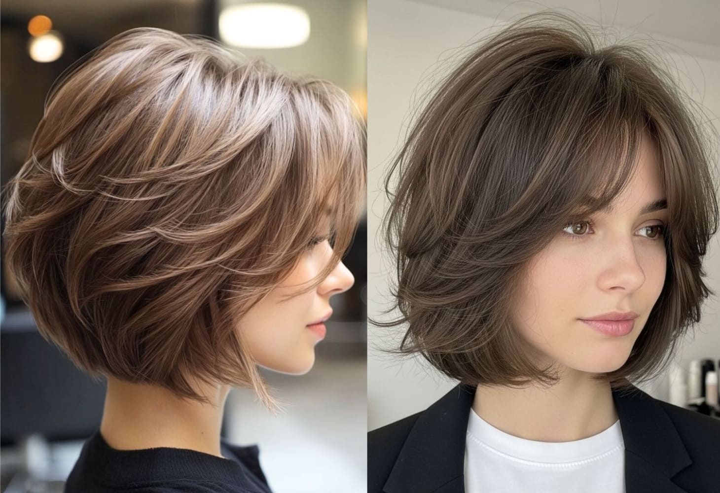 Kiểu tóc Layer nữ bob tầng đẹp tự nhiên