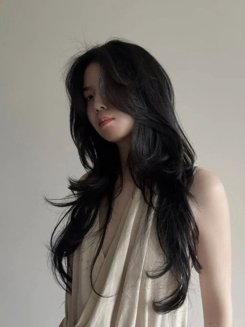 Kiểu tóc Layer nữ shaggy tầng đẹp tự nhiên