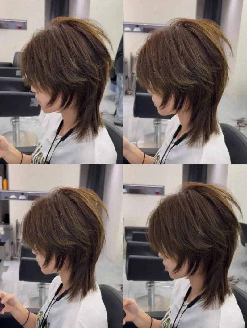 Kiểu tóc Layer nữ wolf cut tầng đẹp tự nhiên