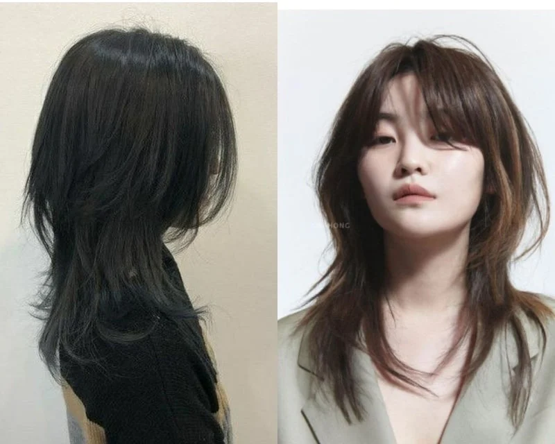 Kiểu tóc Layer nữ wolf cut tầng đẹp tự nhiên
