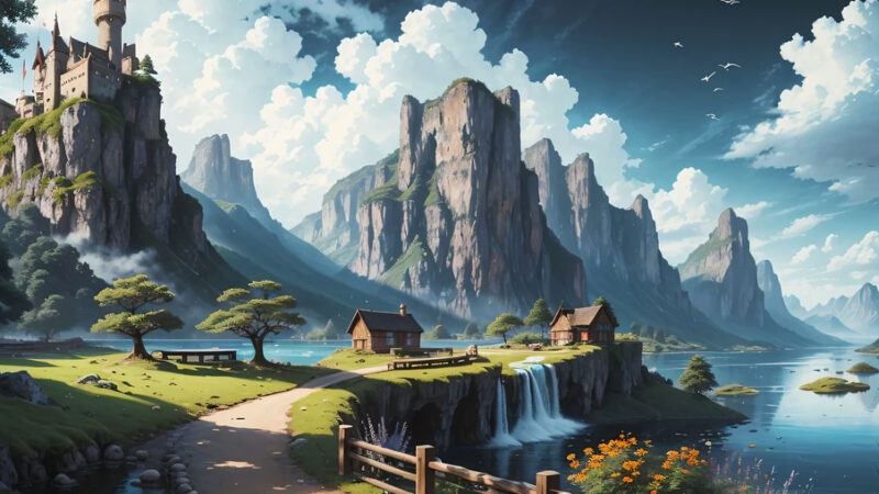 1.928+ Phong Cảnh Anime “4K” Wallpaper Chill Điện Thoại, Máy Tính