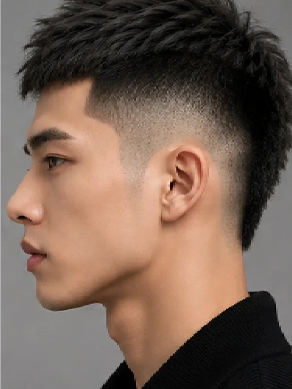 Kiểu Tóc Mohican Nam Đẹp, Gọn Gàng Và Cá Tính - Góc nghiêng bên