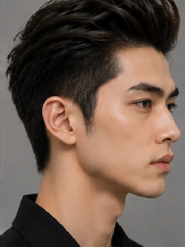 Kiểu tóc Quiff nam đẹp, nam tính và thời thượng - Góc nghiêng bên
