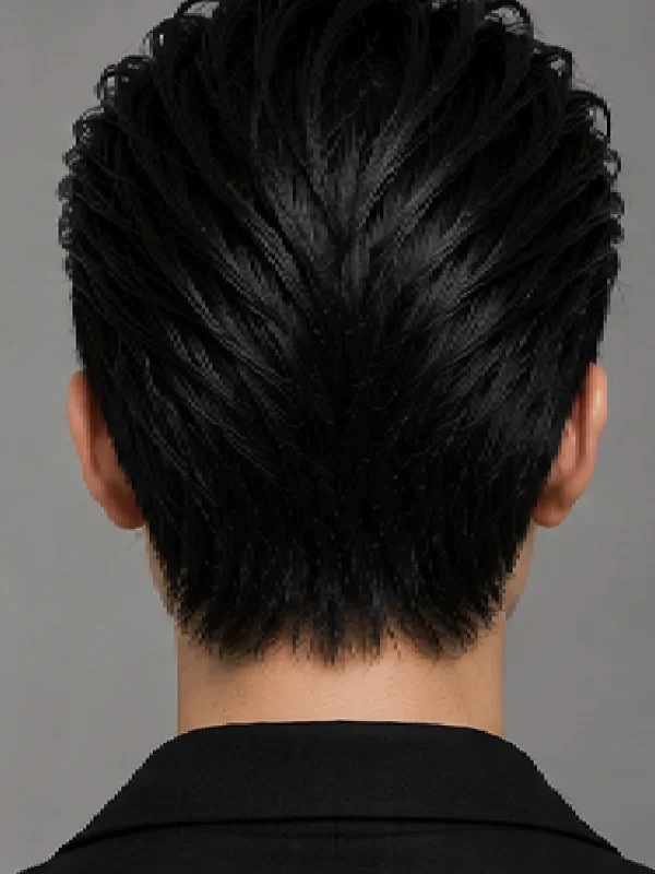 Kiểu tóc Slick Back nam đẹp, lịch lãm và nam tính - Góc phía sau