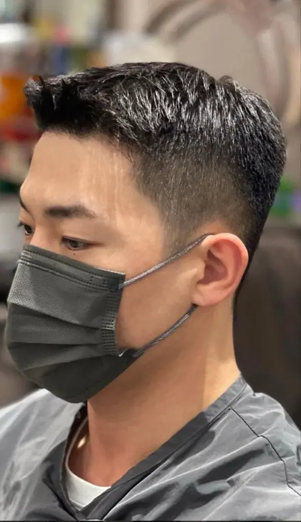 Mẫu tóc Ivy League Textured nam fade cá tính