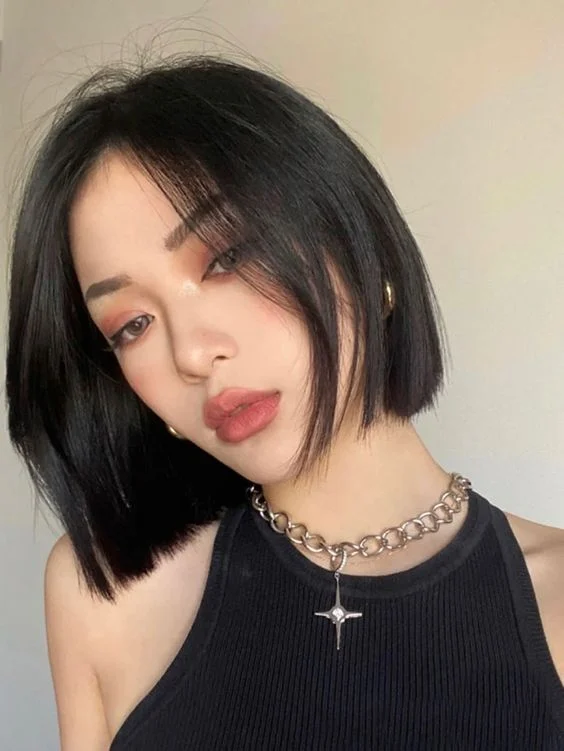 Style tóc thẳng Kiểu tóc bob thẳng sang trọng gọn Kiểu tóc bob thẳng mượt bóng đẹp