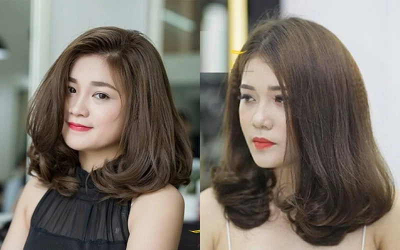 Form tóc bob Kiểu tóc bob uốn chữ C gọn dễ phối Kiểu tóc bob uốn chữ C cúp gọn đẹp