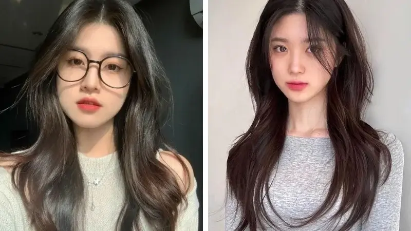 Mẫu mái tóc Kiểu tóc Butterfly Cut nữ không mái tôn mắt đẹp Kiểu tóc Butterfly Cut nữ không mái đẹp tôn khuôn mặt