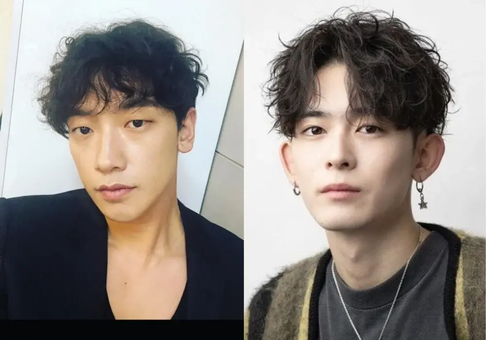 Mẫu tóc Kiểu tóc Comma Hair nam uốn xoăn tạo texture sóng bồng bềnh
