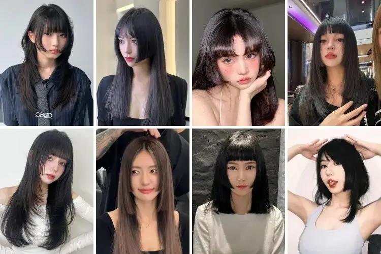 Kiểu cắt tóc ngắn Kiểu tóc Hime Cut nữ ngắn gọn sắc nét Kiểu tóc Hime Cut nữ ngắn gọn cá tính