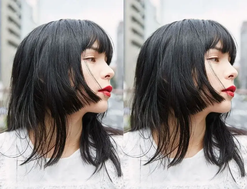 Kiểu cắt tóc ngắn Kiểu tóc Hime Cut nữ ngắn gọn sắc nét Kiểu tóc Hime Cut nữ ngắn gọn cá tính