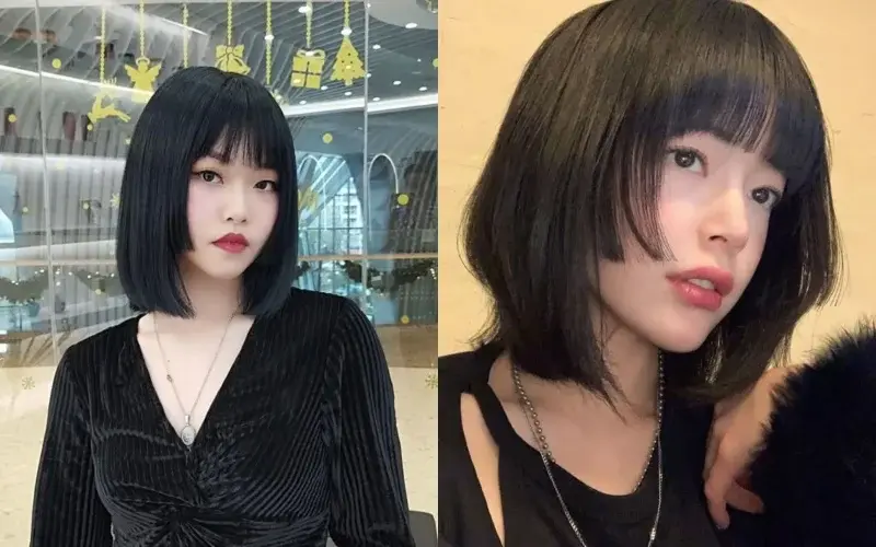 Kiểu cắt tóc ngắn Kiểu tóc Hime Cut nữ ngang vai gọn sắc nét Kiểu tóc Hime Cut nữ ngang vai gọn cá tính