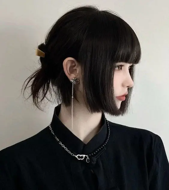 Tạo kiểu tóc nữ Kiểu tóc Hime Cut nữ Nhật Bản đơn giản đẹp Kiểu tóc Hime Cut nữ Nhật Bản đẹp nữ tính