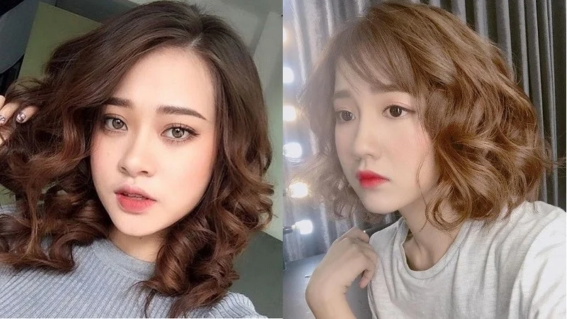 Kiểu cắt lob Kiểu tóc lob uốn ngang vai dễ phối Kiểu tóc lob uốn ngang vai mềm mại