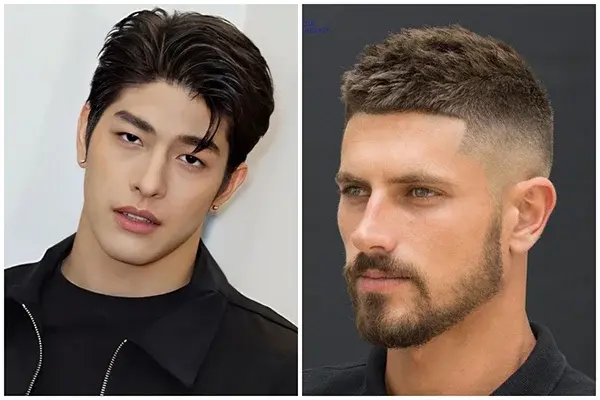 Kiểu tóc cho mặt vuông Kiểu tóc Mohican nam cho mặt vuông làm mềm hàm Phong cách tóc Kiểu tóc Mohican nam cho mặt vuông lọn mềm đẹp
