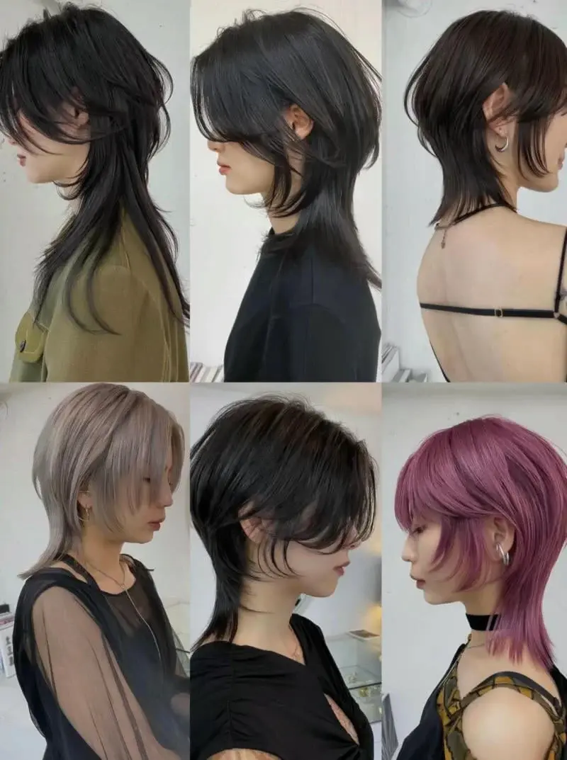 Phong cách tóc dài Kiểu tóc Wolf Cut nữ dài sang trọng Kiểu tóc Wolf Cut nữ dài mềm mại nữ tính