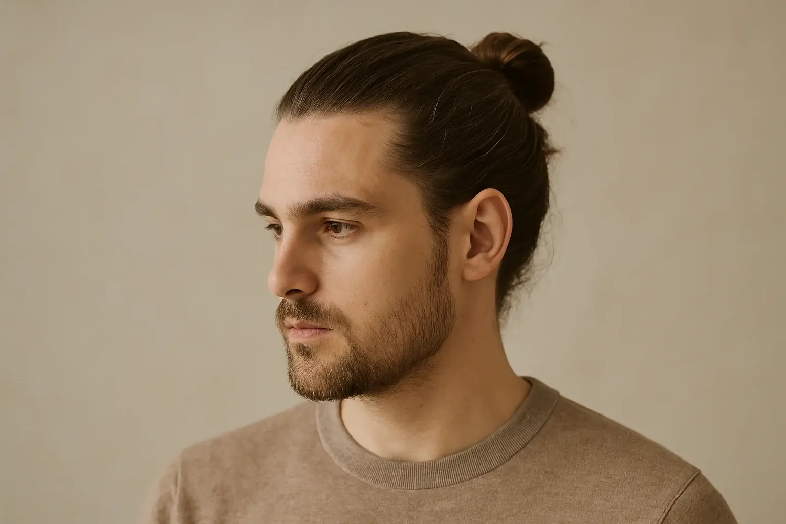 Kiểu cắt tóc Man Bun Slick Back đẹp chuyên nghiệp