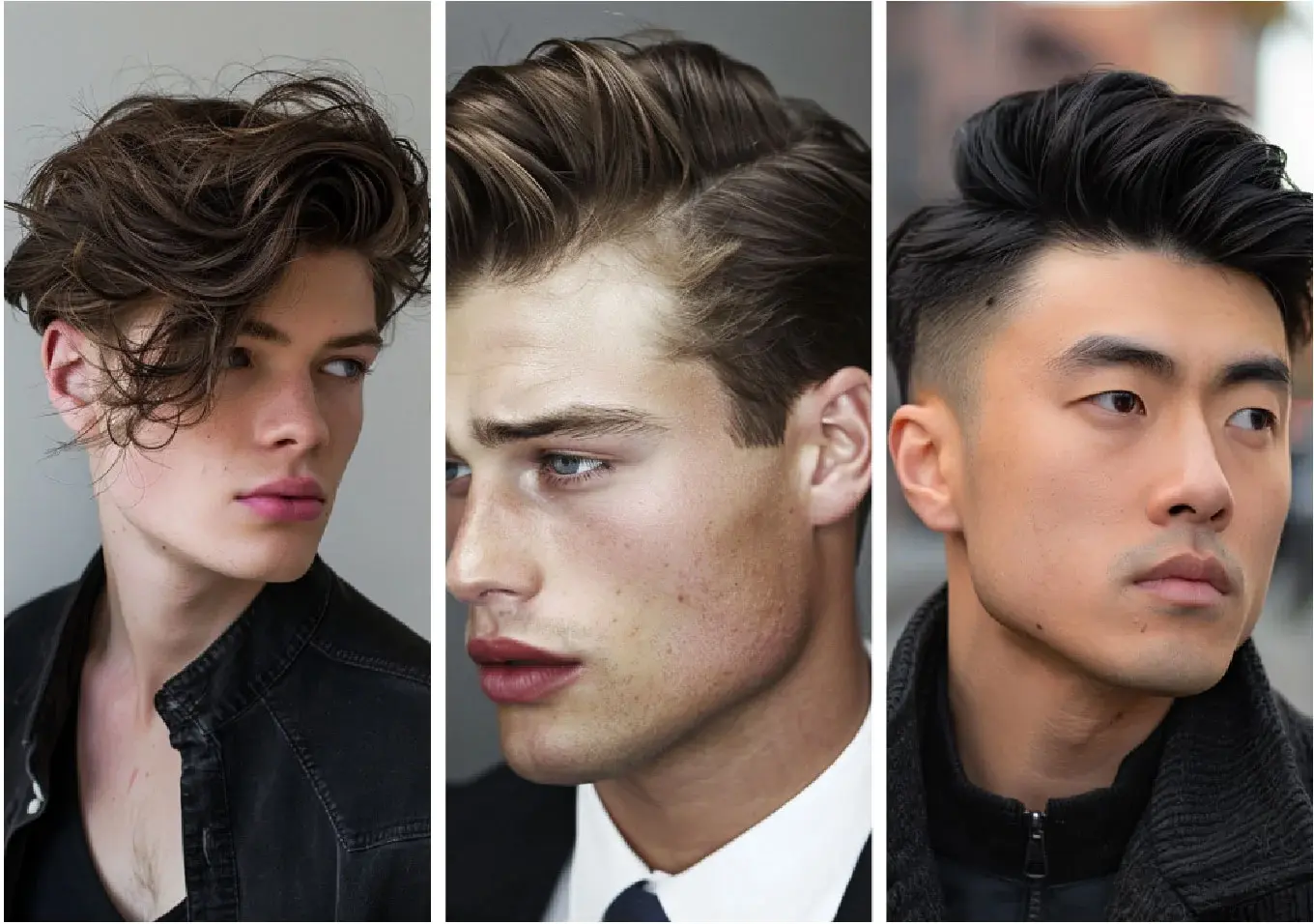 Phong cách tóc Messy Quiff nam trẻ trung