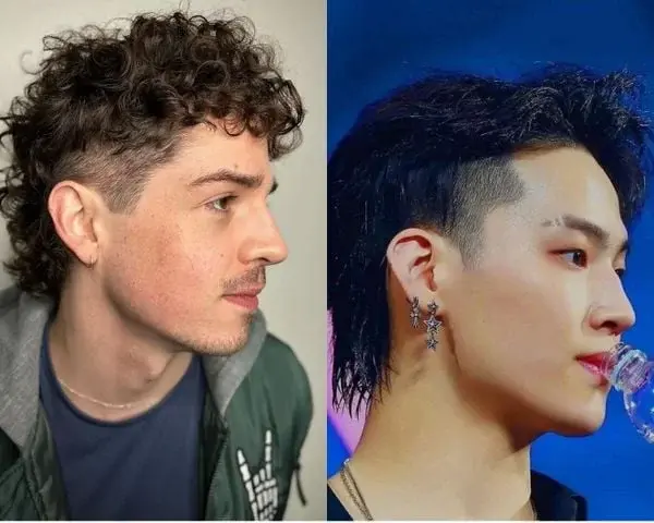 Mẫu tóc Mullet Quiff nam fade cá tính