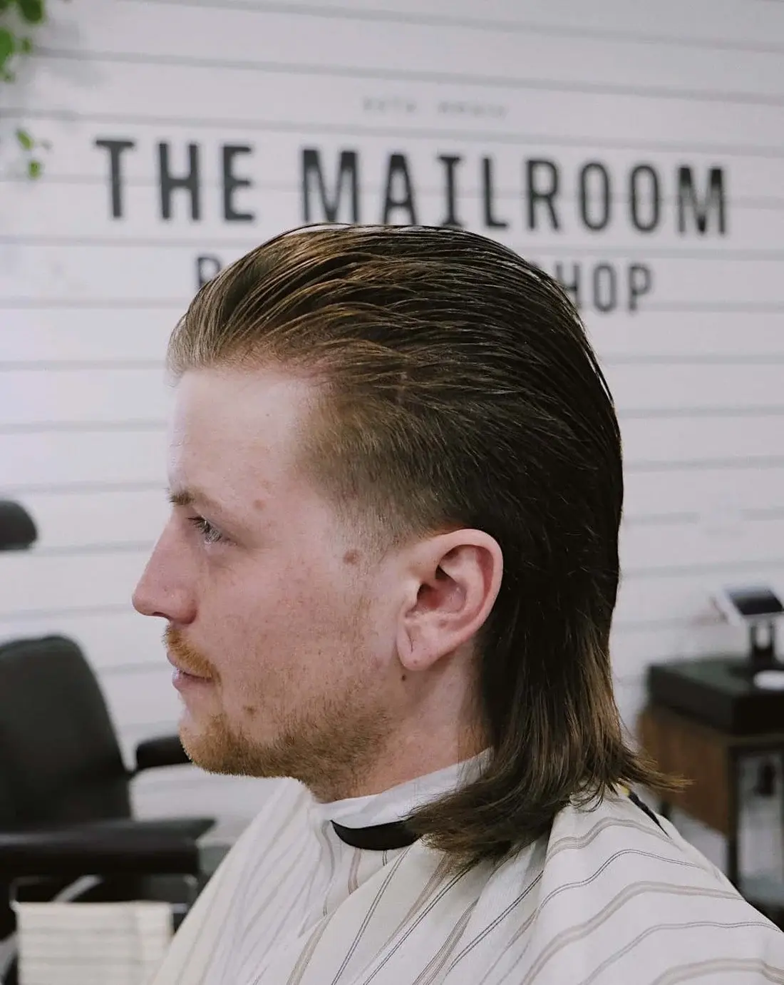 Style tóc Mullet Slick Back đẹp gọn gàng