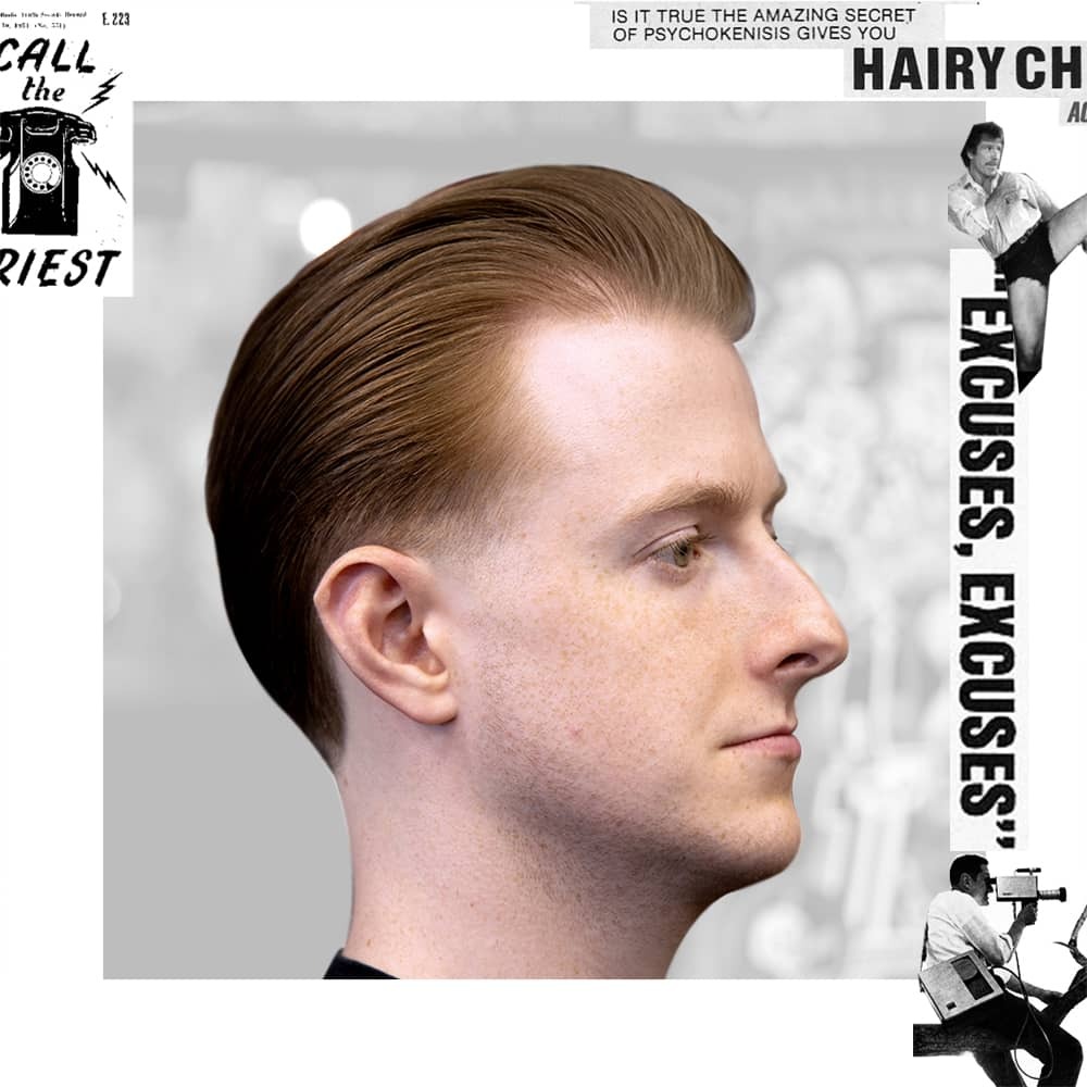 Style tóc Pompadour Slick Back đơn giản đẹp