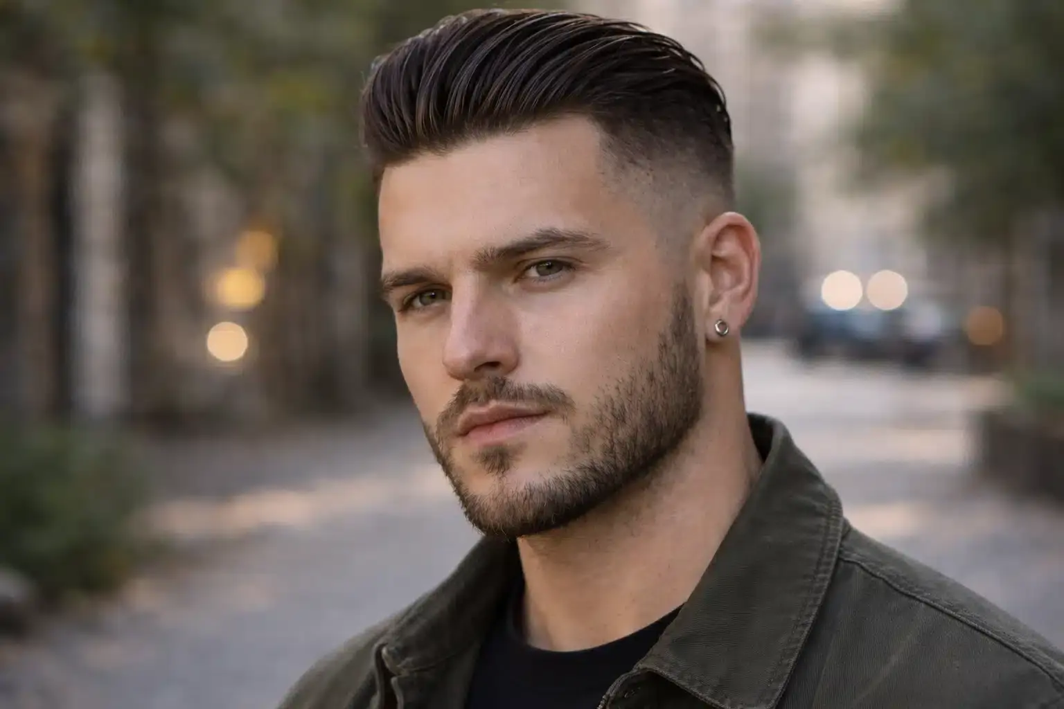 Kiểu tóc Pompadour Slick Back đẹp gọn gàng
