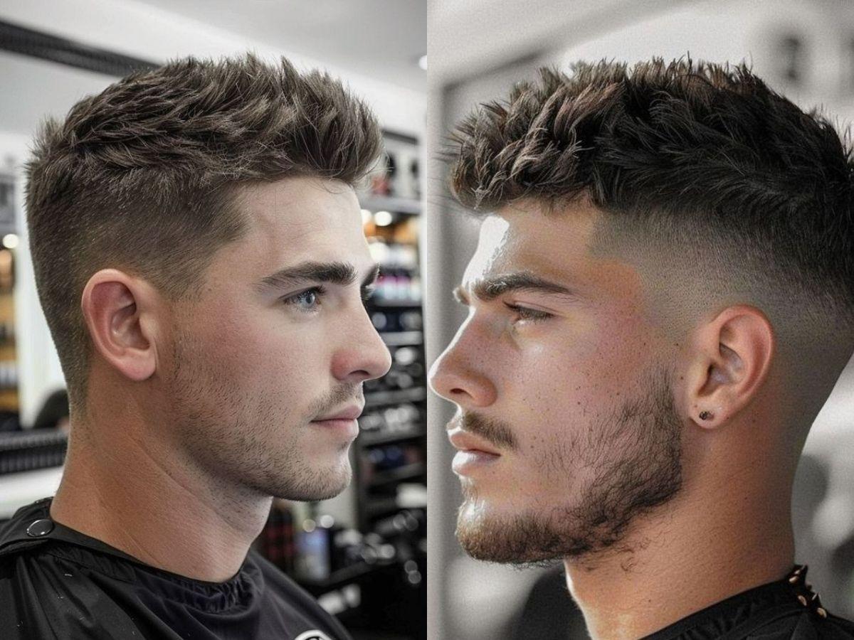Kiểu tóc Quiff Fade nam chuyển tiếp mượt