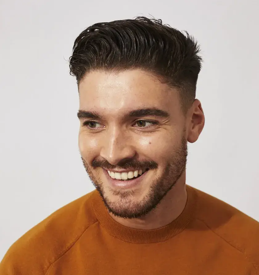 Phong cách tóc Short Quiff nam gọn sắc nét