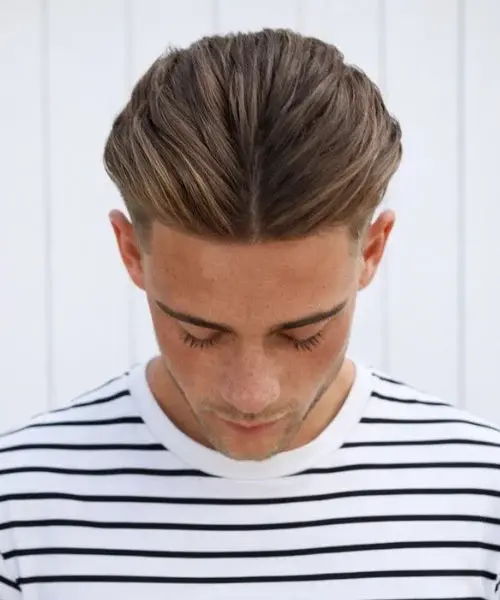 Mẫu tóc Side Part Slick Back fade cá tính