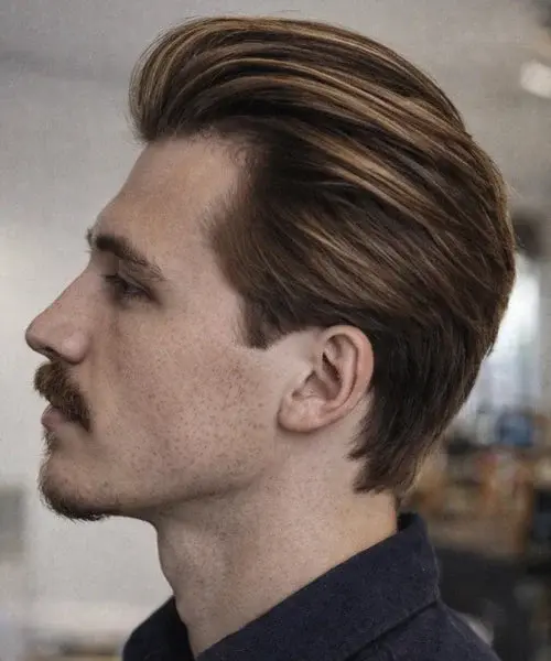 Form tóc Side Part Slick Back gọn sắc nét