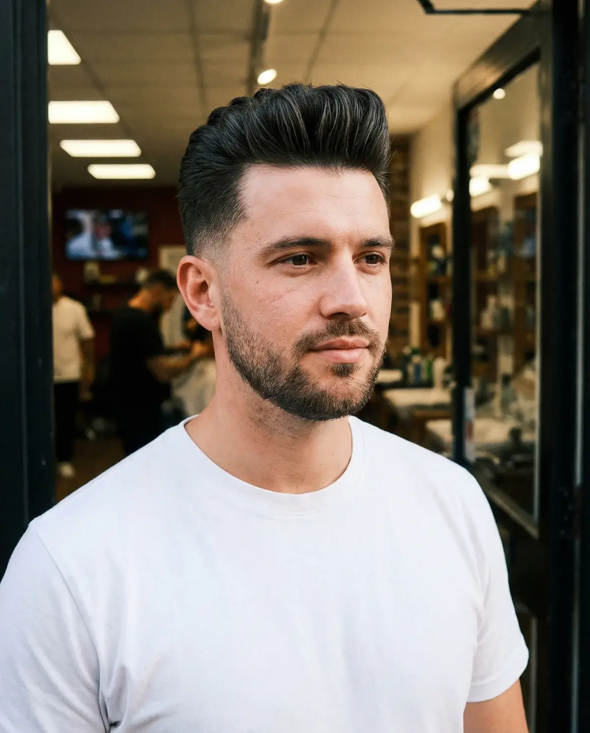 Xu hướng tóc Slick Back Fade chuyển tiếp mượt