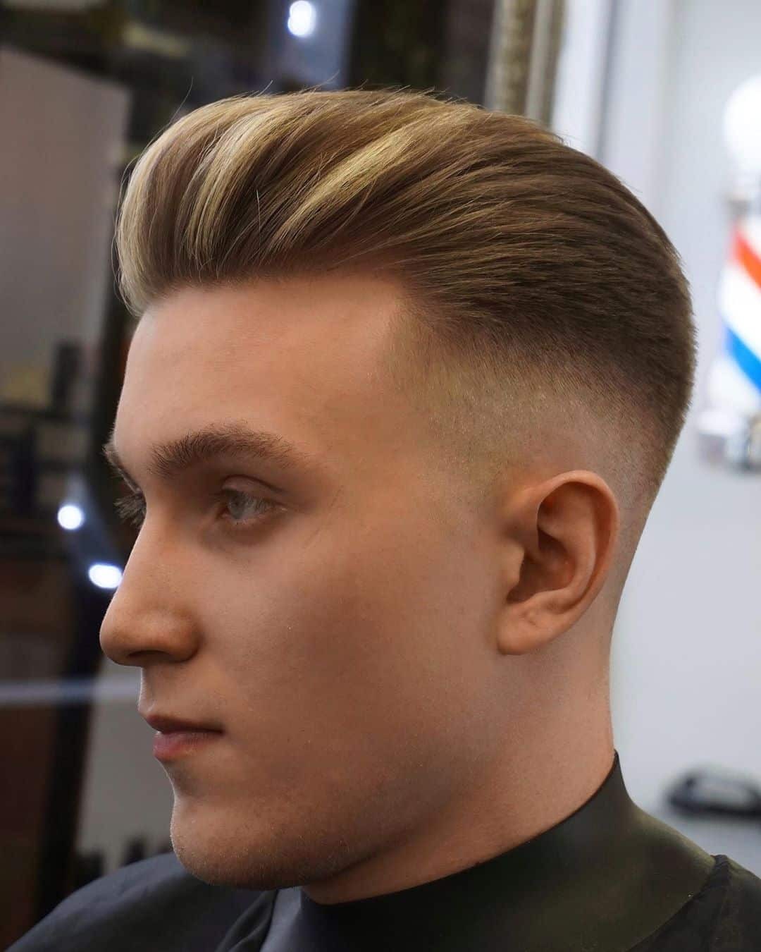 Kiểu cắt tóc Slick Back Fade taper fade đẹp