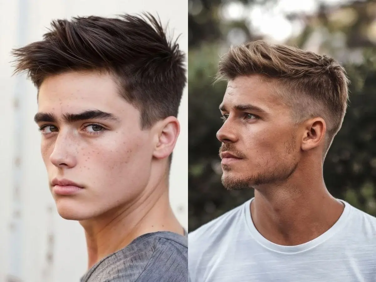 Kiểu tóc Textured Quiff nam đẹp gọn gàng