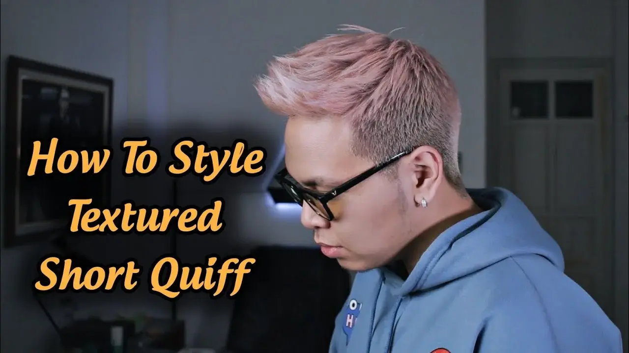Form tóc Textured Quiff nam gọn sắc nét